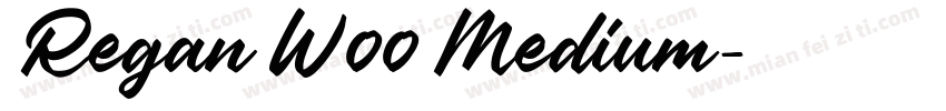 Regan W00 Medium字体转换